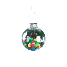 Christmas Tress Decorations Ball Transparent Open Plastic Clear Bauble Ornament Gift Present Box Decoration